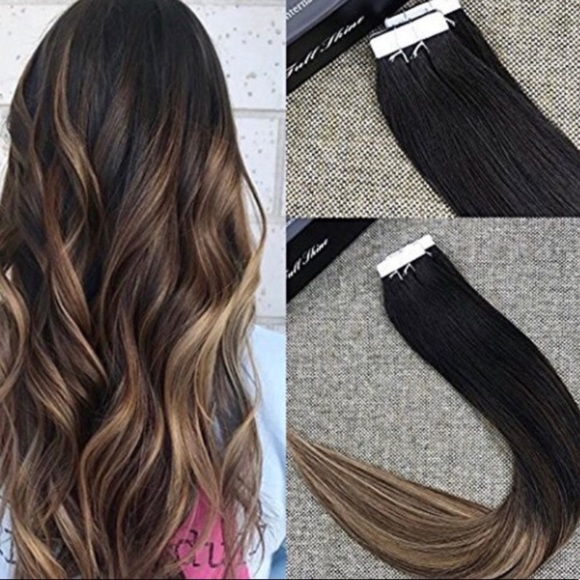 ALEXIS  3 PACK 20” 1B/6/27 BALAYAGE HUMAN TAPE INS main image 4